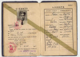 Regatul Romaniei Brevet de aptitudine si licenta, 1943, pilot aviatia comerciala, Romania 1900 - 1950, Documente