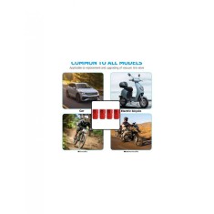 Set 12 capace hexagonale rosii pentru valva auto, aliaj aluminiu, lungime 1.8 cm