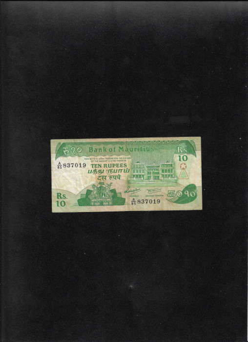 Mauritius 10 rupees rupii 1985 seria837019