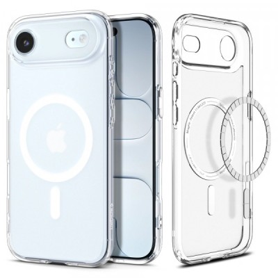 Husa MagSafe pentru Apple iPhone 17 Air, Spigen, Ultra Hybrid, Alba Satinata foto