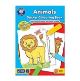Cumpara ieftin Carte de colorat cu activitati in limba engleza si abtibilduri - Animale