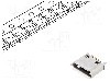 Conector USB B micro, versiune USB 2.0, verticala, GCT - USB3160-30-0120-1-C