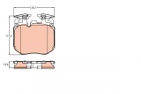 TRW GDB2147 set placute frana,frana disc