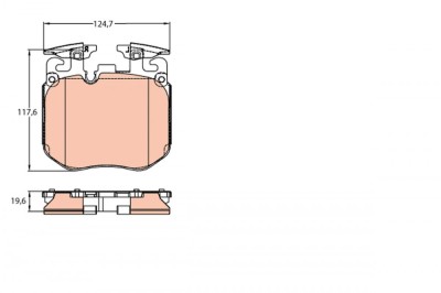 TRW GDB2147 set placute frana,frana disc foto