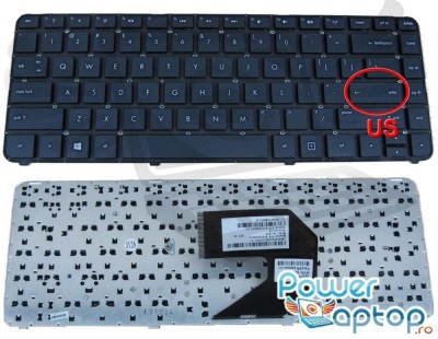 Tastatura HP Pavilion G4 2100 series layout US fara rama enter mic, Pavilion G4 2200 series layout US fara foto