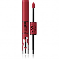 NYX Professional Makeup Shine Loud High Shine Lip Color ruj de buze lichid lucios culoare 34 Rebel In Red Serrano 6,5 ml