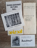 Lot 4 brosuri expozitii Sanda Saramat