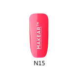 Makear Gel colorat pentru unghii &ndash; Neon bright pink &ndash; N15, 18ml