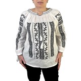 Bluza dama R25, marime XL, alb neted