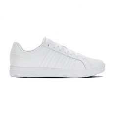 K-Swiss sneakers din piele COURT TIEBREAK culoarea alb, 07011.154.M
