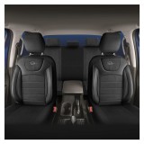 Set Huse Scaune Auto pentru Peugeot 207 - Panda Prestige, Negru-Gri, 11 piese