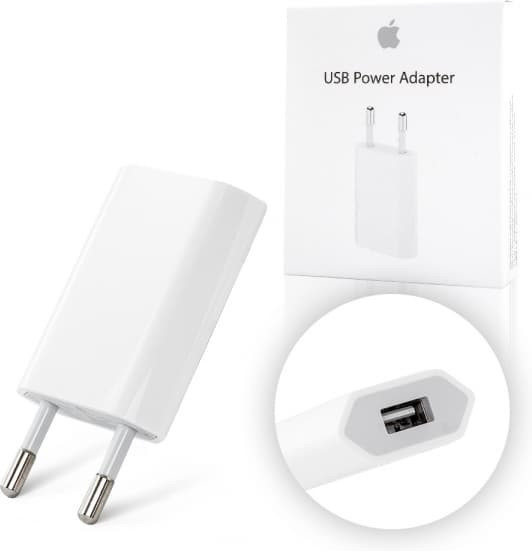Adaptor priza &ndash; USB 5W MD813ZM/A compatibil cu Apple, blister