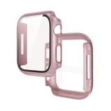 Husa de protectie Hoco de 41 mm cu sticla pentru Apple Watch 7/8 WS3 - RoseGold