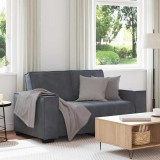 VidaXL Canapea cu 2 locuri, gri &icirc;nchis, 120 cm, catifea 4105011