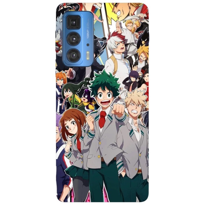 Husa compatibila cu Motorola G20 model my hero academia, Silicon, TPU, Viceversa