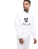 Hanorac Barbati Alb - f*ck off Mickey Mouse - 2XL, THEICONIC