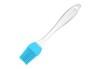 Pensulă bucătărie, silicon, albastru/transparent, 17 cm, Oem