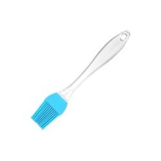Pensulă bucătărie, silicon, albastru/transparent, 17 cm