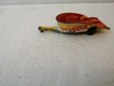 bnk jc Matchbox 38c Motorcycle Trailer - galben