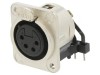 Conector XLR 4-pin unghi 90&deg;, Neutrik