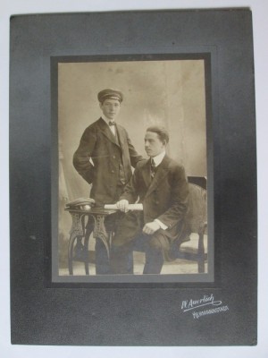 Rară! Fotografie artistica mare pe carton 230 x 170 mm cabinet foto:Wilhelm Auerlich-Hermanstadt/Sibiu 1913 foto