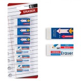 Radiere Soft, Zhengda, Set 6 Bucăți, Albe, Oem
