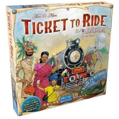 Joc de societate Ticket to Ride Map Collection India &amp;amp; Swiss, limba engleza foto