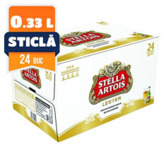Bere Blonda fara Alcool Stella Artois 0.33 L, 24 Buc/Bax, Sticla, Bere Blonda, Bere fara Alcool, Bere STELLA ARTOIS, Bere la Sticla, Bere Blonda la 0.
