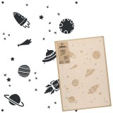 Șablon din plastic reutilizabil // COSMOS - MEDIU (43x64cm)