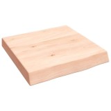 Cumpara ieftin Polita de perete, 40x30x(2-6) cm, lemn masiv de stejar netratat