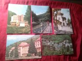 5 Ilustrate Slanic Moldova : 1964 uzata verso , 1966 , 1972 , 1975 , 1976