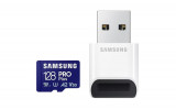 Cumpara ieftin MicroSDHC PRO PLUS 128GB, Class10/Grade 3 cu cititor de carduri, Samsung
