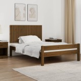 Gossi tablie de pat pentru perete, maro miere, 127,5x3x60 cm