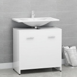 VidaXL Dulap de baie, alb, 60x33x61 cm, lemn prelucrat