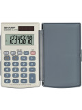 Calculator De Buzunar, 8 Digits, 105 X 64 X 11 Mm, Dual Power, Conversie, Sharp El-243eb - Gri