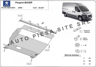 Scut metalic motor Peugeot Boxer fabricat incepand cu 2006 APS-30,027 foto