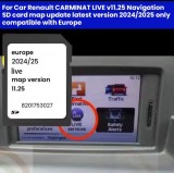 RENAULT SD Card Renault Megane Laguna Clio Scenic Carminat Renault TOMTOM LIVE Gps Romania-Europa 2025