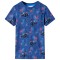 Tricou de copii, albastru &icirc;nchis melanj 140