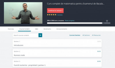 Alternativa la meditatii , Curs complet de matematica pentru Bac 2019 foto