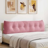 vidaXL Perna pentru spate Roz 180 x 24 x 50 cm Catifea 42014578