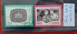 TS21 - Timbre serie DDR - 1962 Mi923-924, Stampilat