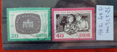 TS21 - Timbre serie DDR - 1962 Mi923-924 foto