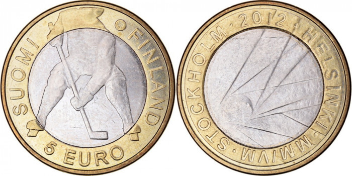 Finlanda moneda comemorativa 5 euro 2012 - C.M. Hochei - UNC