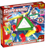 Set de constructie magnetic - Masini - 50 piese | Supermag