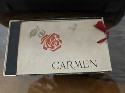 Cutie goala parfum Carmen vintage 1967 Macul Rosu Bucuresti foto