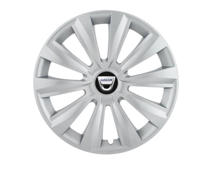 Set 4 capace roti Delta cromat R14 pentru gama auto Dacia