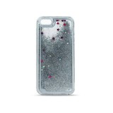 Husa SAMSUNG Galaxy M21 - Glitter Lichid (Argintiu)