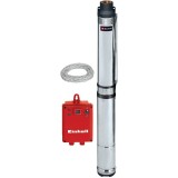 Pompa submersibila de adancime Einhell GC-DW 1300 N, 1300 W, apa curata,carcasa otel,debit maxim 5000 L/h, inaltime maxim 65 m, imersiune maxim 20 m,