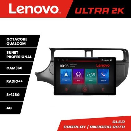 Navigatie Kia Rio 2011-2014 N-rio-11 ecran 13&quot; 2K 8+128 Android Waze USB Navigatie 4G 360 Toslink Youtube Radio CarStore Technology