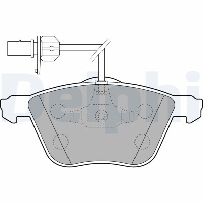 DELPHI LP1801 set placute frana,frana disc foto